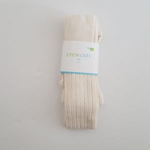 Crewcuts factory cream tights girls xl-xxl